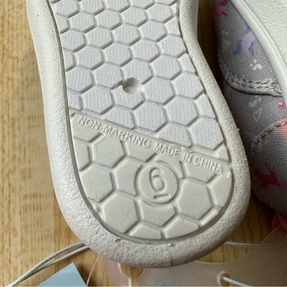 Cat & Jack Rory Unicorn Slip On Sneakers in Gray/Pink - Girls Size 6 NWT, Target - Picture 14 of 16